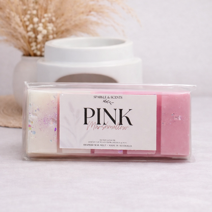 Pink Marshmallow Snap Bar Wax Melts