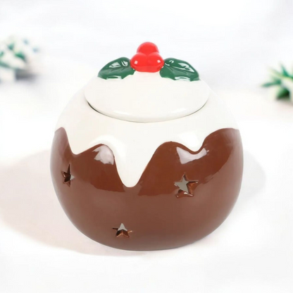 Christmas Pudding Shaped Tealight Wax Melt Warmer