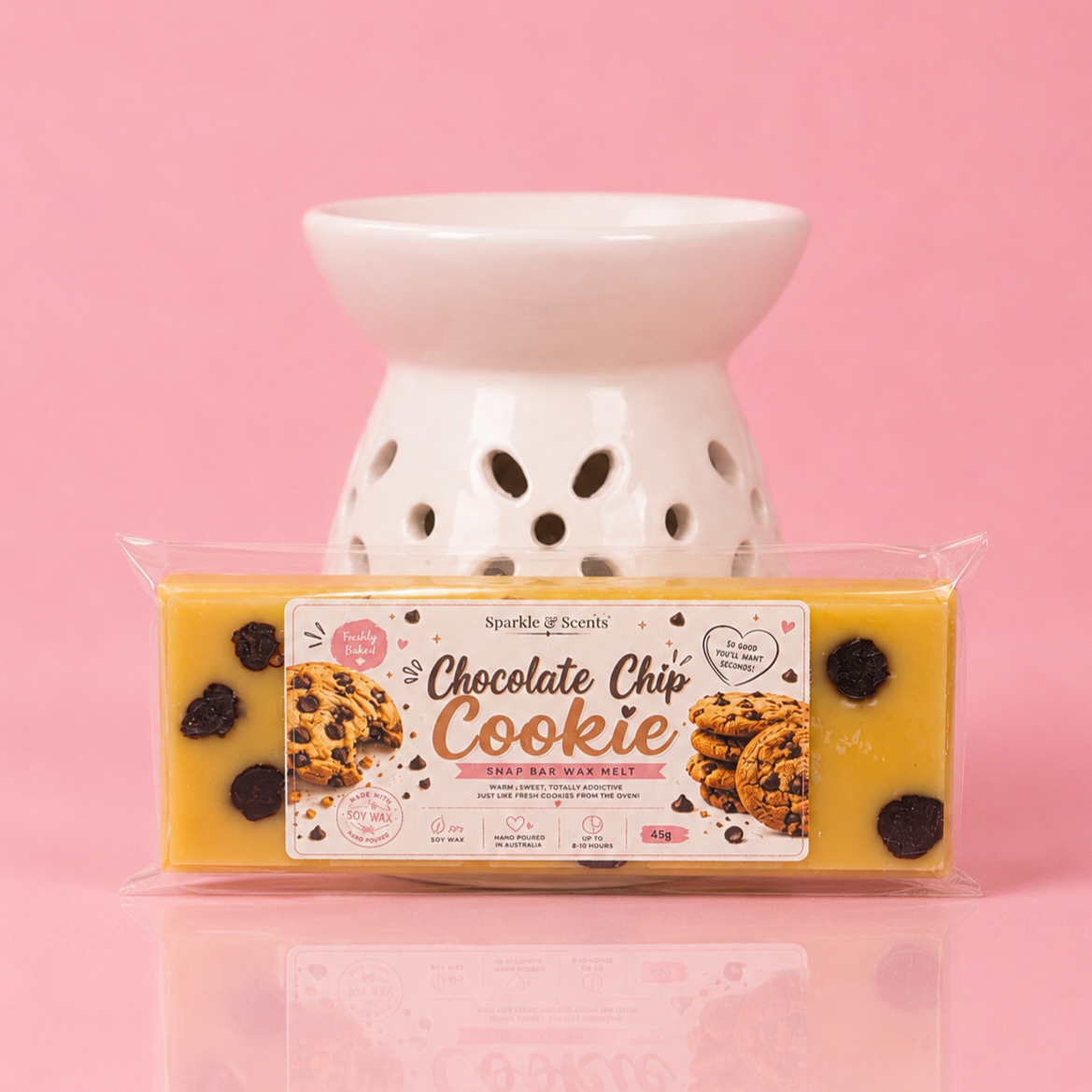 Chocolate Chip Cookie Snap Bar Wax Melt