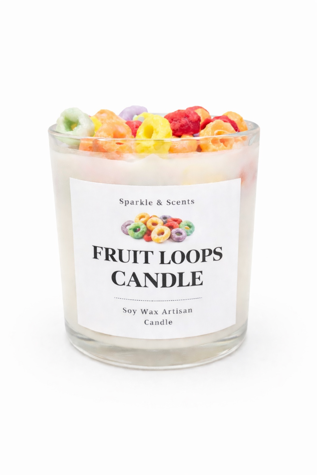 Fruit Loop Dessert Candle