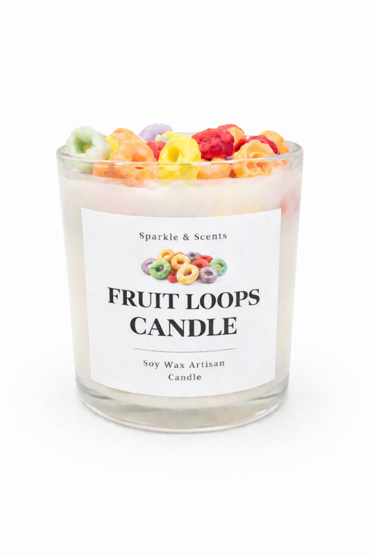 Fruit Loop Dessert Candle