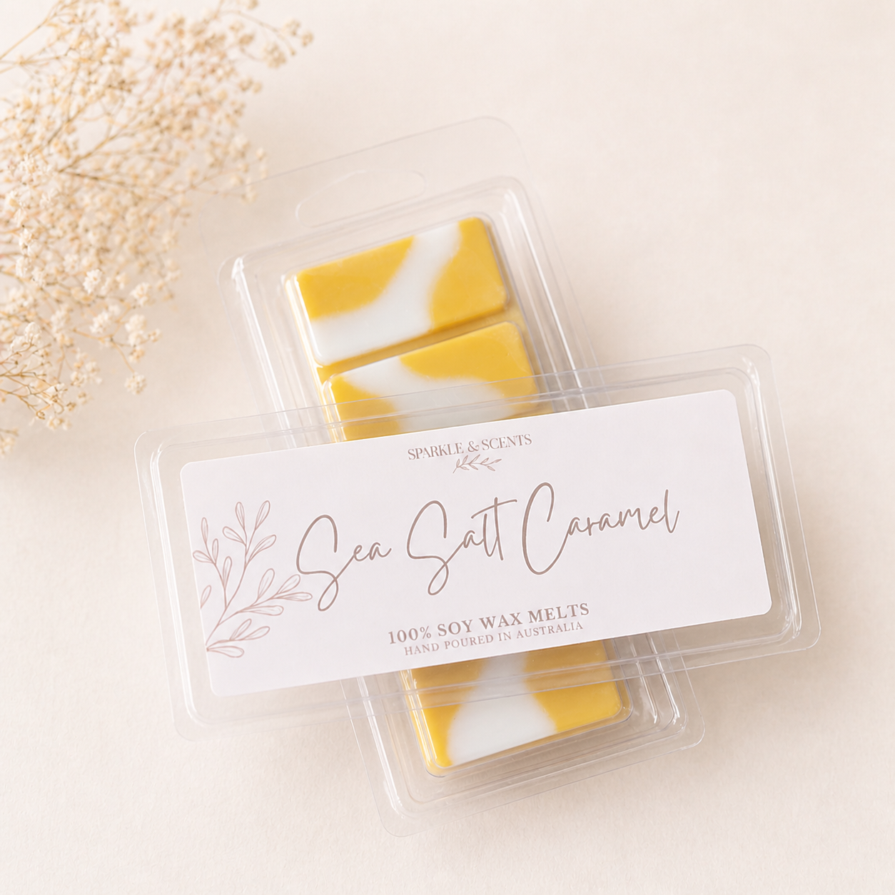 Sea Salt Caramel Clam Shell Snap Bar