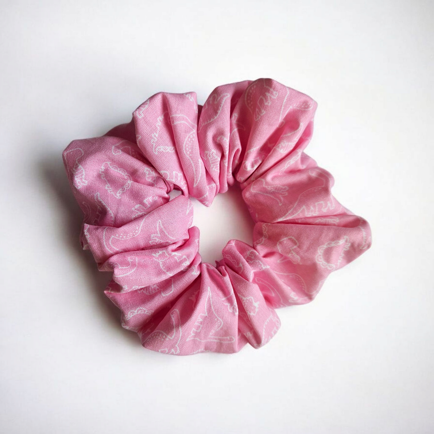 Pink Dinosaurs Scrunchie