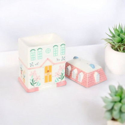 Pastel House Tealight Wax Melt Warmer