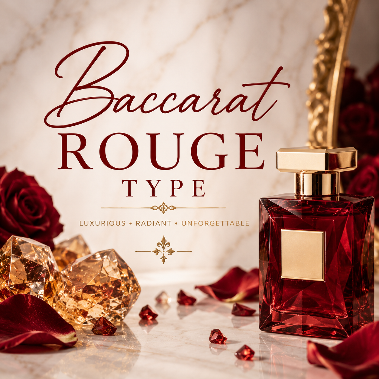 Baccarat Rouge Type Clam Shell Wax Melt
