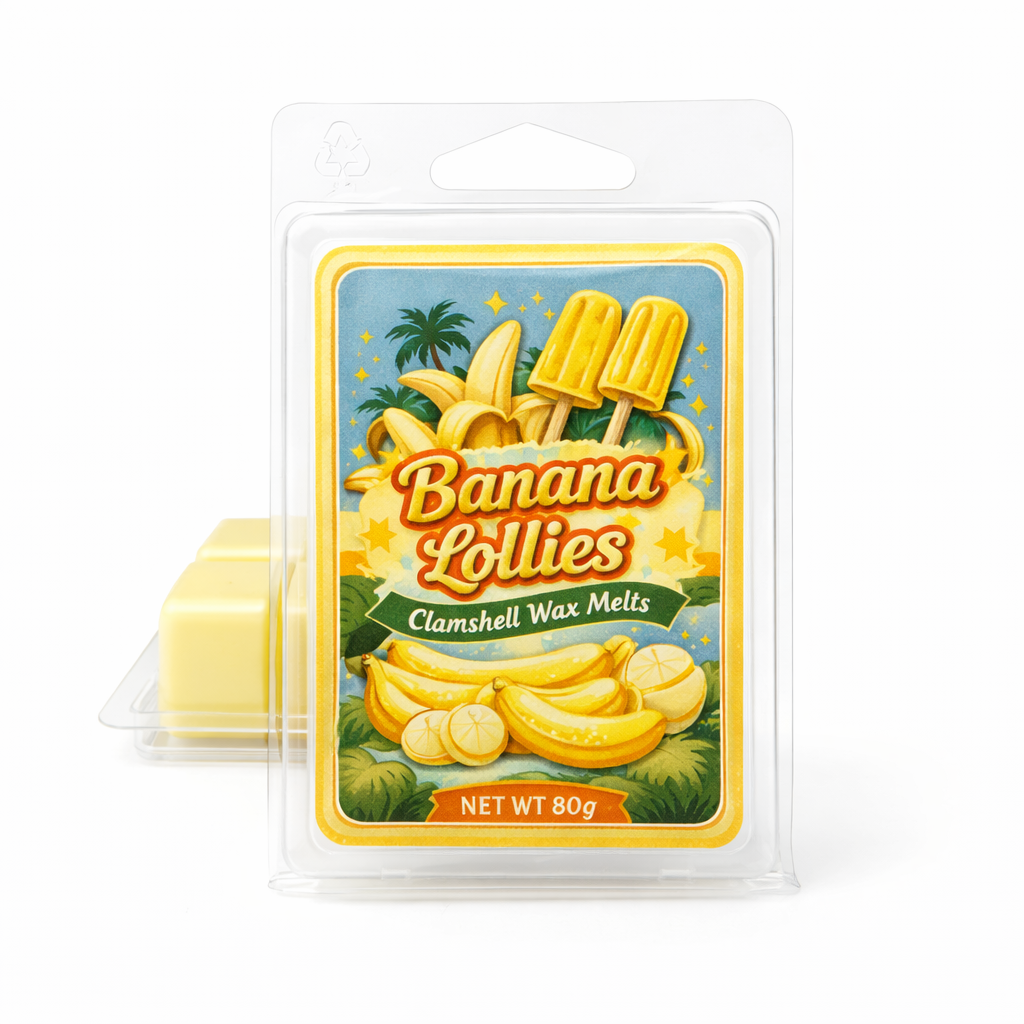 Banana Lollies Clamshell Soy Wax Melt