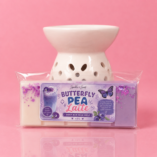 Butterfly Pea Latte Snap Bar Wax Melt