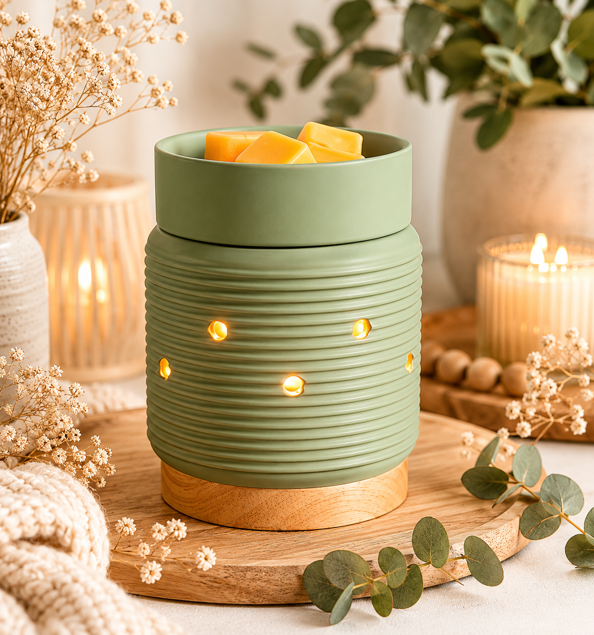 Sage Wood Illumination Warmer