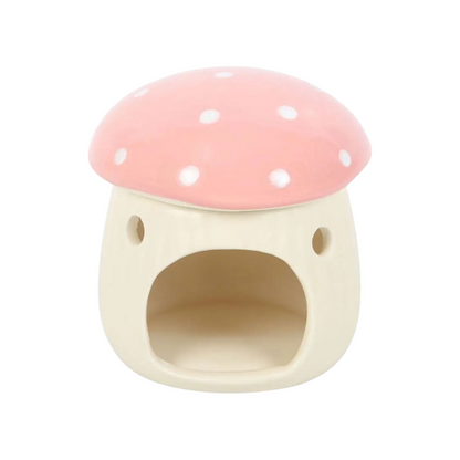 Pink Mushroom Tealight Wax Melt Warmer