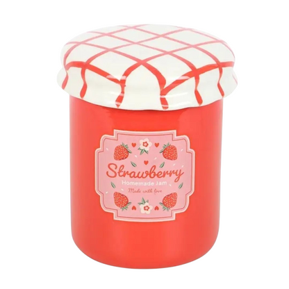 Strawberry Jam Jar Tealight Wax Melt Warmer