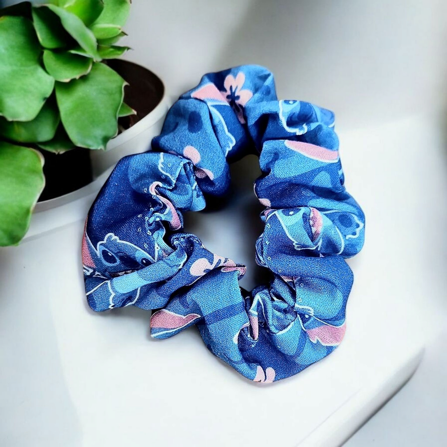 Ohana Blue Scrunchie