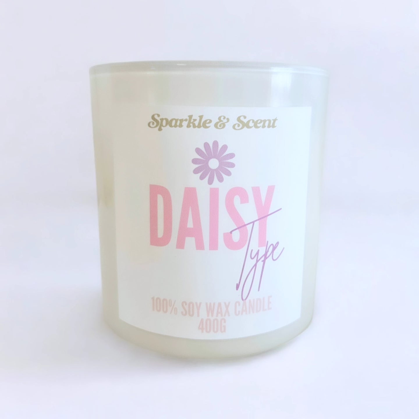 Daisy Type Soy Candle