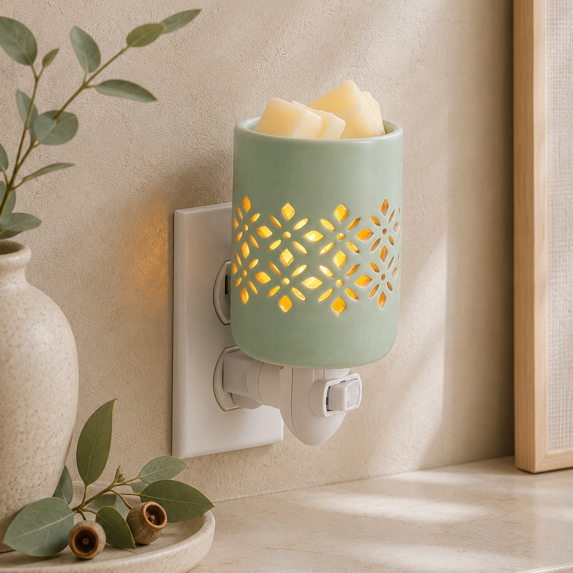 Soft Mint Pluggable Warmer