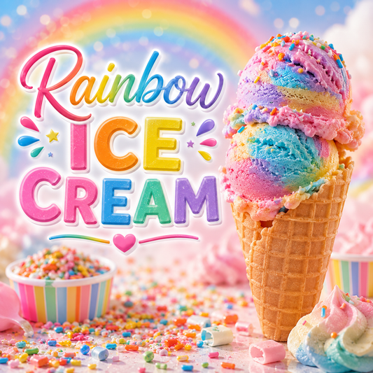 Rainbow Ice Cream Clamshell Wax Melt