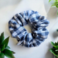 Blue Gingham Scrunchie