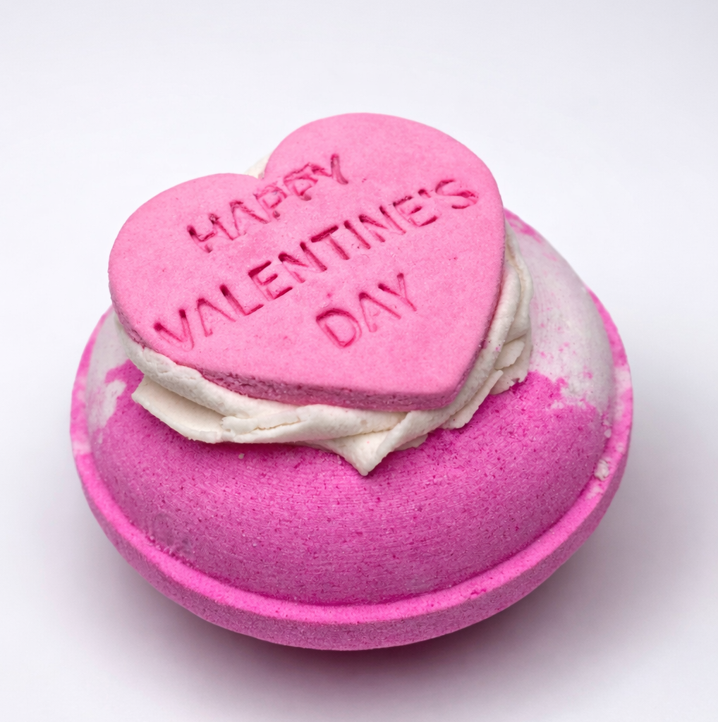 Strawberry Milk Donut Valentines Day Bath Bomb