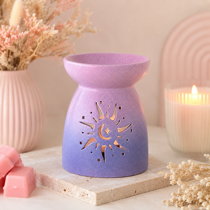 Purple Sun Cut Out Tealight Wax Melt Warmer