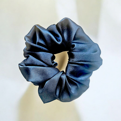 Black Silk Scrunchie