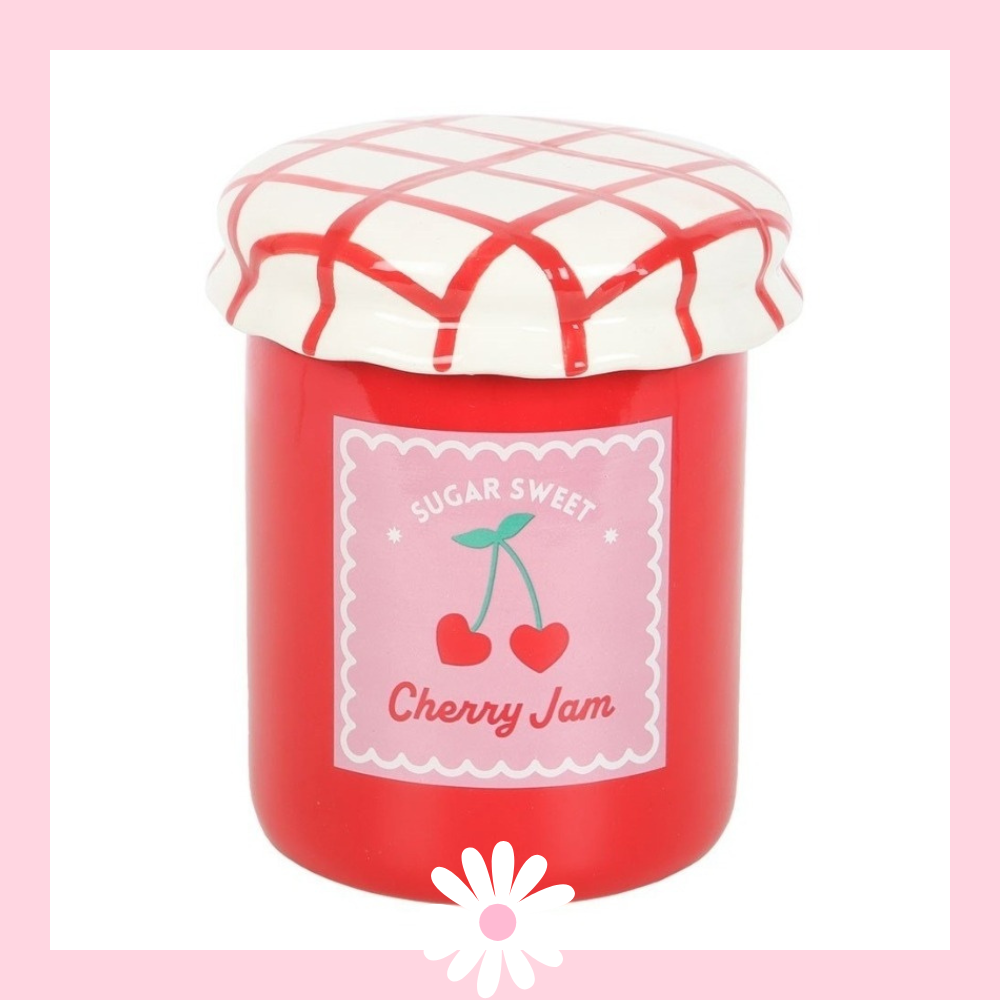 Cherry Jam Jar Tealight Melt Burner
