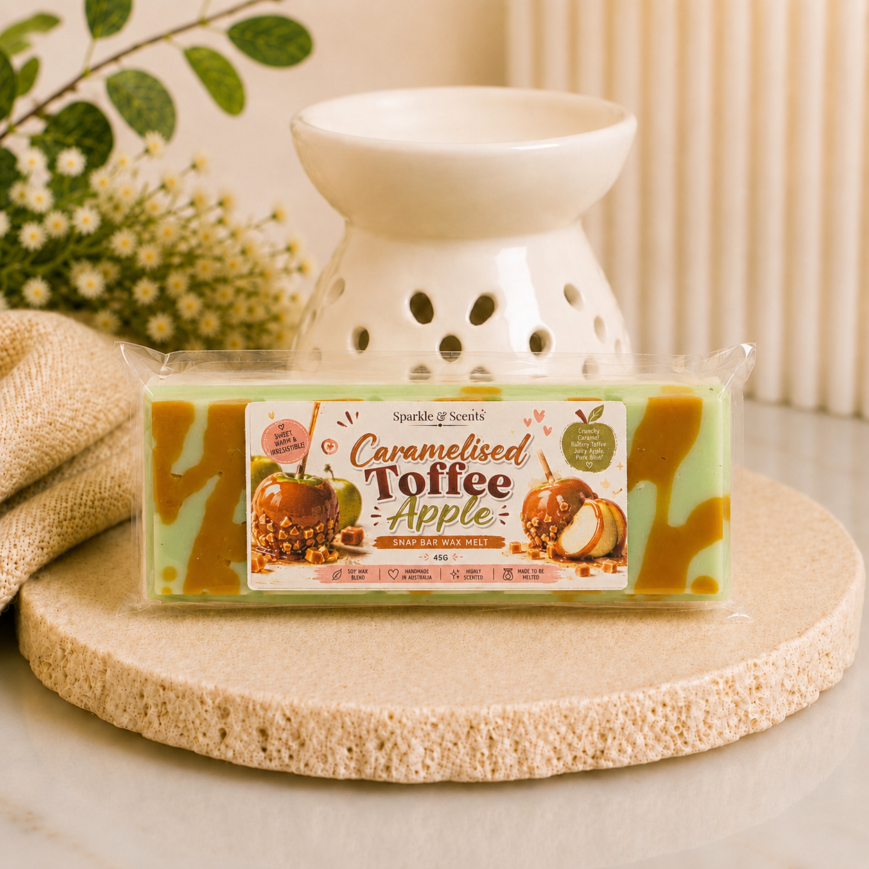 Caramelised Toffee Apple Snap Bar Wax Melt