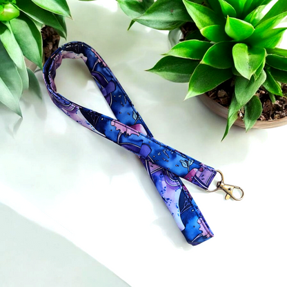 Cowgirl boots purple Lanyard