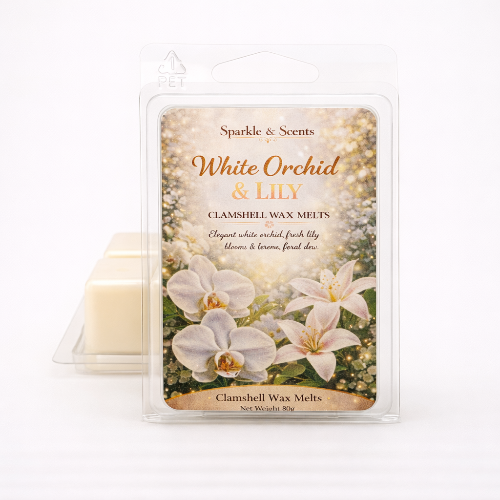 White Orchid & Lily Clam Shell Soy Wax Melt
