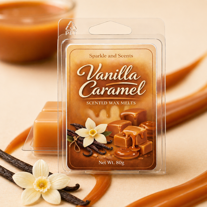 Vanilla Caramel Clam Shell Soy Wax Melt