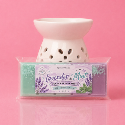 Lavender and Mint Snap Bar Wax Melts
