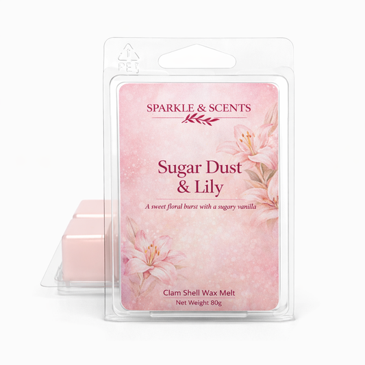Sugar Dust & Lily Clam Shell Soy Wax Melt