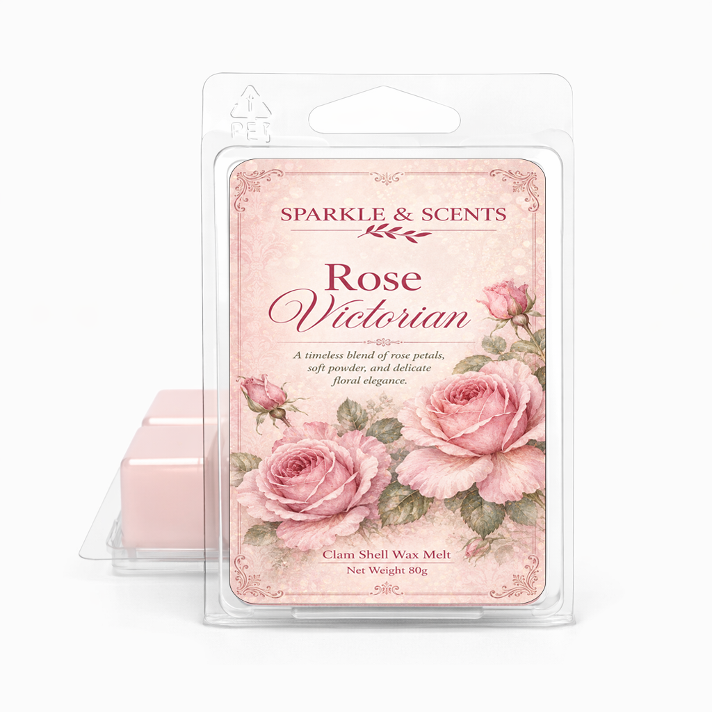 Rose Victorian Clamshell Soy Wax Melt